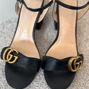 Gucci GG Black Block Heels